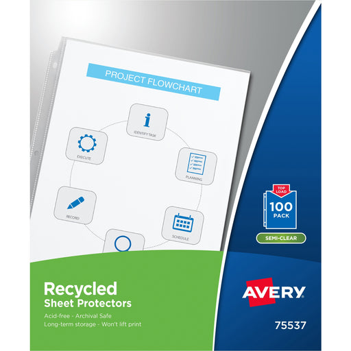 Avery® Economy Recycled Sheet Protectors - Acid-free, Archival-Safe, Top-Loading