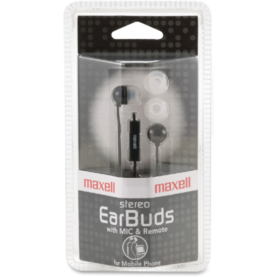 Maxell In-Ear Earbuds with Microphone and Remote