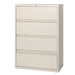 Lorell Receding Lateral File with Roll Out Shelves - 4-Drawer