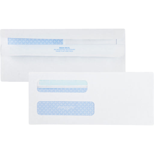 Quality Park No. 8-5/8 Double Window Security Tint Envelopes with Redi-Seal® Self-Seal