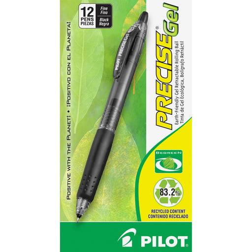 Pilot Precise Gel Fine Retractable BeGreen Pens