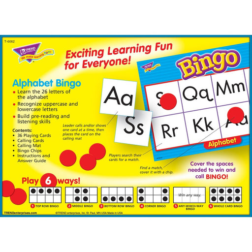 Trend Alphabet Bingo Learning Game