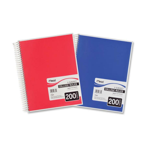 Mead 5-Subject Wire-bound Notebook - Letter-size