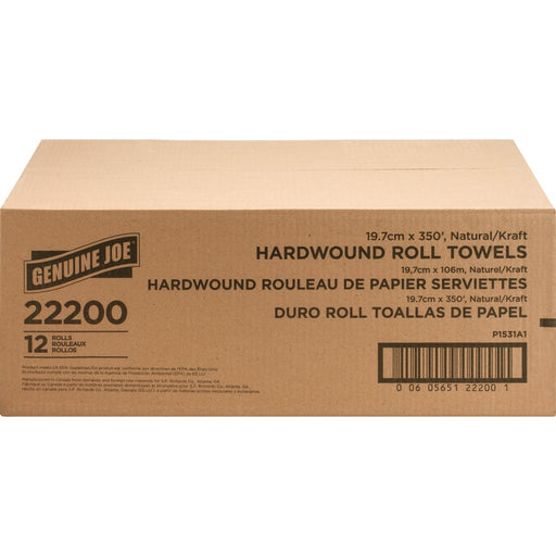 Genuine Joe Embossed Hardwound Roll Towels