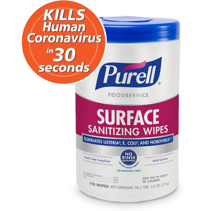 PURELL® Foodservice Surface Sanitizing Wipes