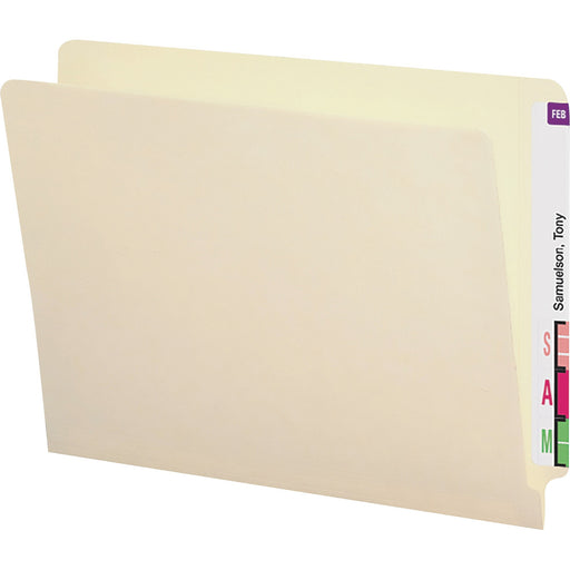 Smead Shelf-Master Straight Tab Cut Letter Recycled End Tab File Folder