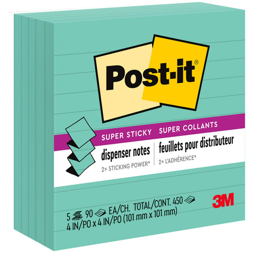 Post-it® Super Sticky Pop-up Lined Note Refills