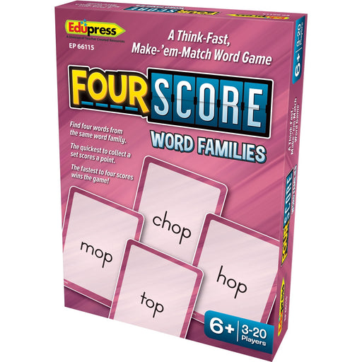 Teacher Created Resources Four Score Word Card Game