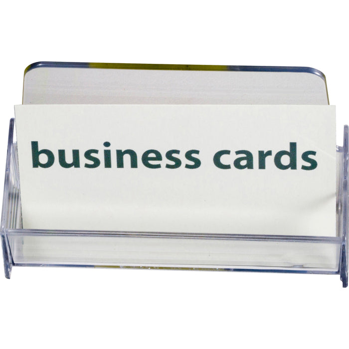 Officemate Business Card Holder, Holds Up to 50 Cards, Clear (97832)