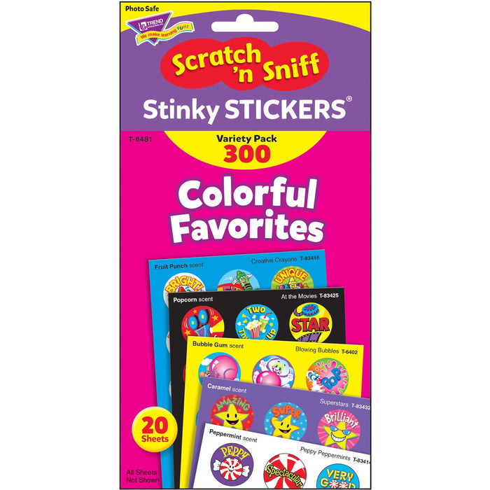 Trend Colorful Favorites Stinky Stickers Pack