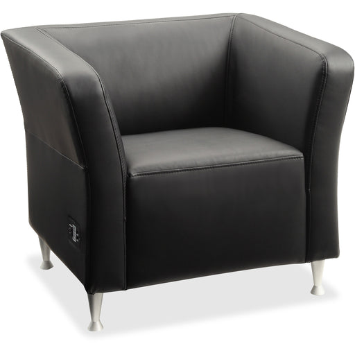 Lorell Fuze Modular Series Square Lounge Chair