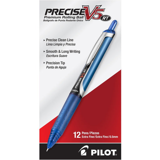 Pilot Precise V5 RT Extra-Fine Premium Retractable Rolling Ball Pens