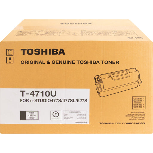 Toshiba T4710U Original Laser Toner Cartridge - Black - 1 Each