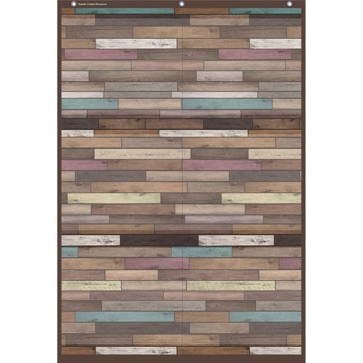 Teacher Created Resources Reclaimed Wood 6 Pocket Chart
