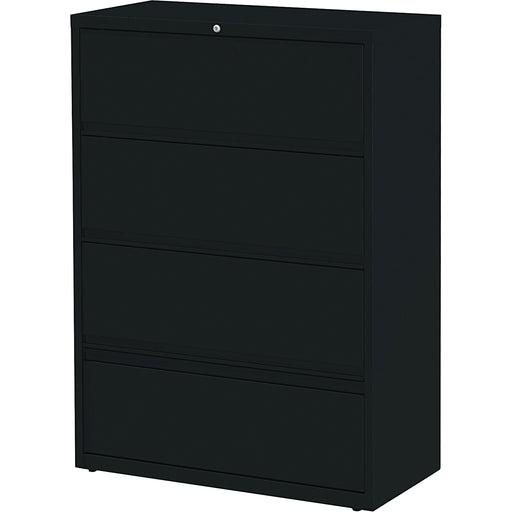 Lorell Receding Lateral File with Roll Out Shelves - 4-Drawer