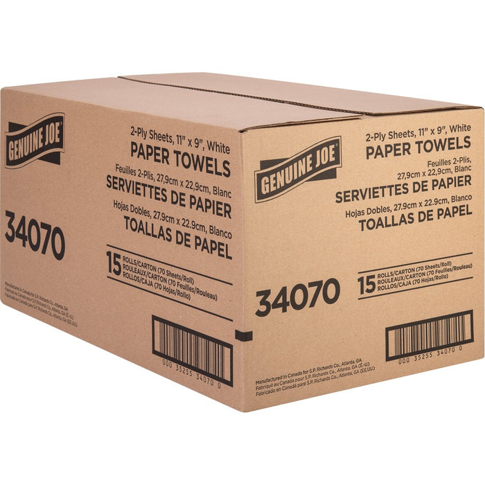 Genuine Joe 2-ply Paper Towel Rolls