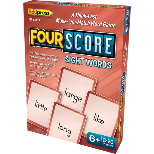 Teacher Created Resources Four Score Sight Words Game