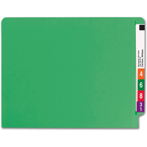 Smead Colored Straight Tab Cut Letter Recycled End Tab File Folder