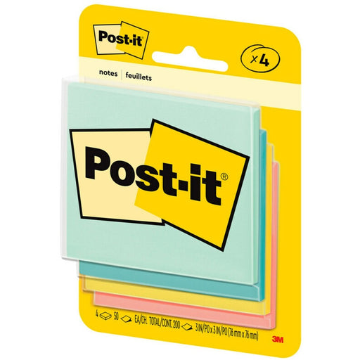 Post-it® Notes Original Notepads -Beachside Café Color Collection