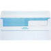 Quality Park No. 10 Double Window Security Tint Business Envelopes with Self-Seal Closure