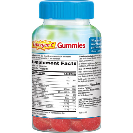 Emergen-C Immune+ Raspberry Gummies