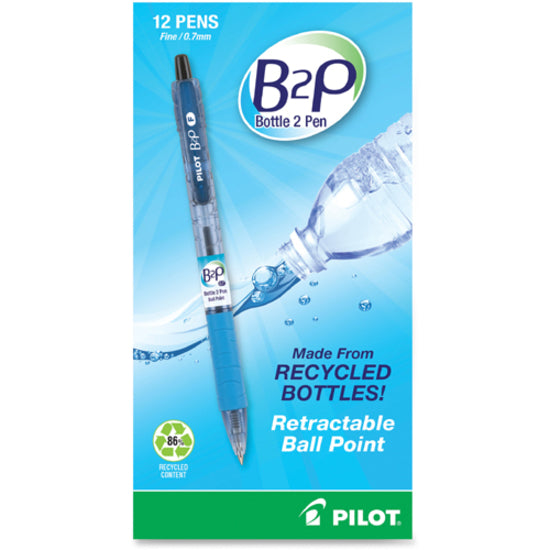 Pilot Bottle to Pen (B2P) B2P Recycled Retractable Ballpoint Pens