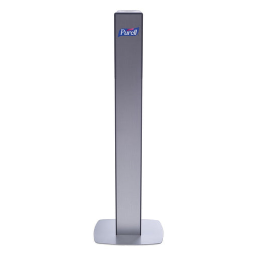 PURELL® MESSENGER ES8 Silver Panel Floor Stand with Dispenser
