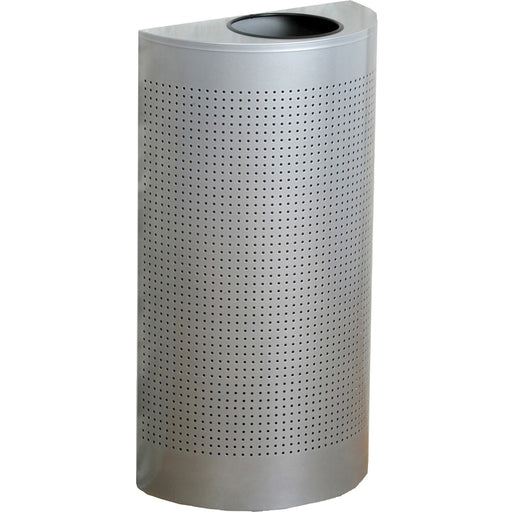 Rubbermaid Commercial Half Round Metallic Waste Receptacle