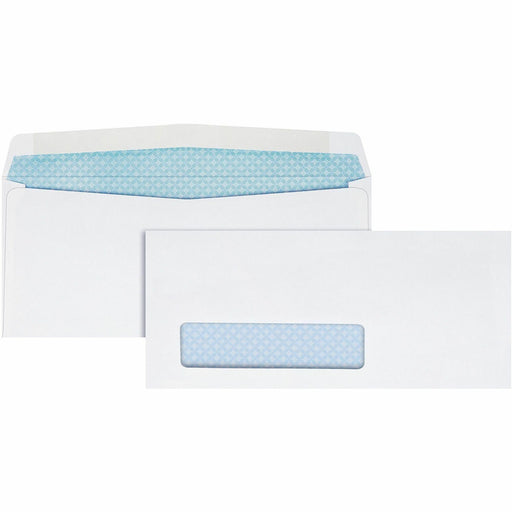 Quality Park No. 8-5/8 Single Window Security Tinted Check Envelope