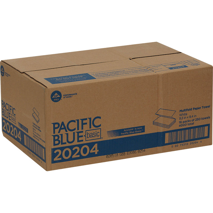 Pacific Blue Basic 1-ply Multifold Paper Towel