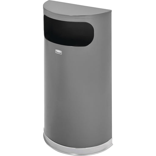 Rubbermaid Commercial 9-gallon Half Round Indoor Decorative Waste Container