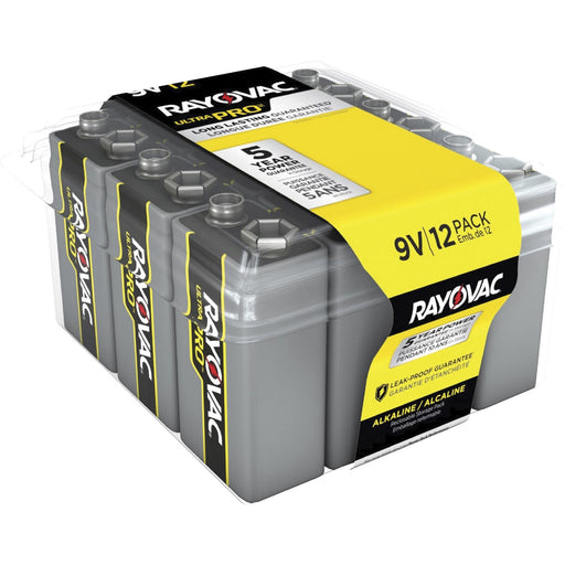 Rayovac Ultra Pro Alkaline 9 Volt Battery 12-Packs
