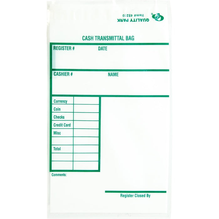 Quality Park Cash Transmittal Bags with Redi-Strip