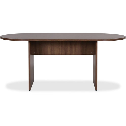 Lorell Essentials Walnut Laminate Oval Conference Table