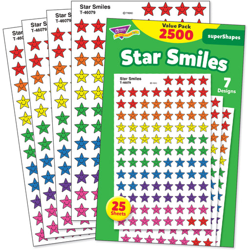 Trend Super Shapes Star Smiles Stickers