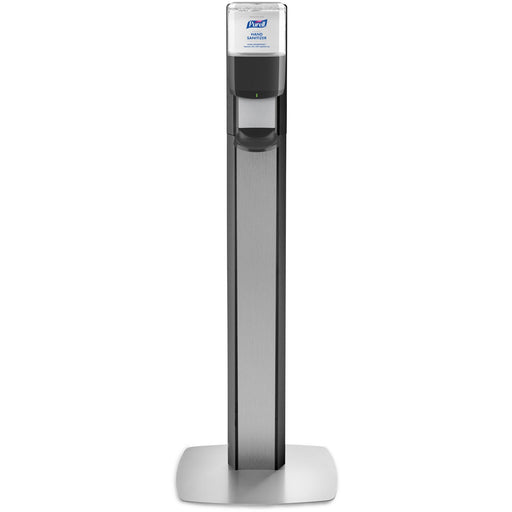 PURELL® MESSENGER ES8 Silver Panel Floor Stand with Dispenser