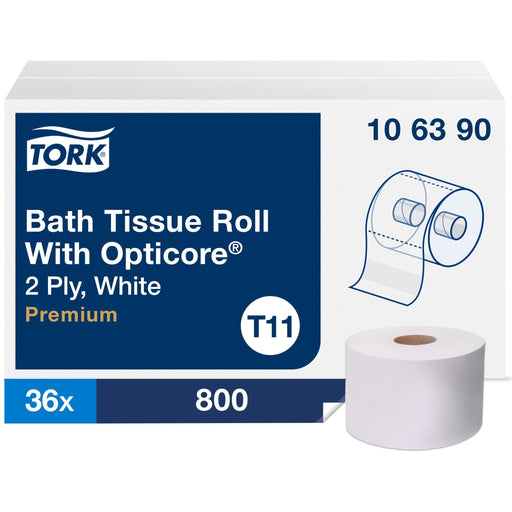 TORK Premium Bath Tissue Roll with OptiCore
