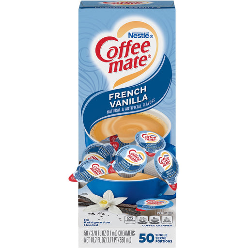 Coffee mate French Vanilla Gluten-Free Liquid Creamer - Single-Serve Tubs