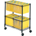 Safco 2-Tier Rolling File Cart