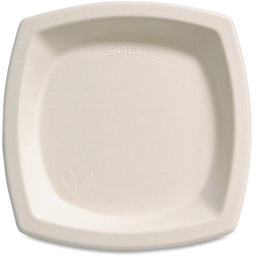 Solo Eco-Forward Square Bagasse Plate - 6"