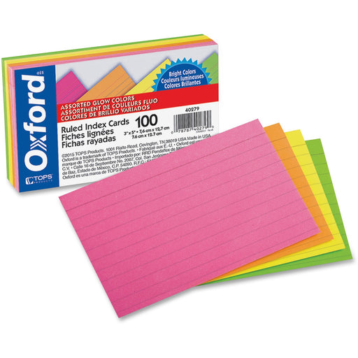 Oxford Neon Index Cards