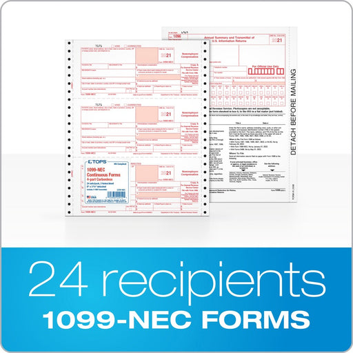 TOPS 4-part 1099-NEC Tax Forms