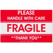 Tatco Fragile/Handle With Care Shipping Label