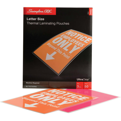 GBC Ultra Clear Thermal Laminating Pouches