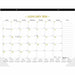 Blueline Classic Gold Monthly Desk Pad Calendar