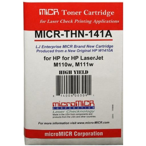 microMICR MICR Standard Yield Laser Toner Cartridge - Alternative for HP 141A (W1480A) - Black - 1 Each
