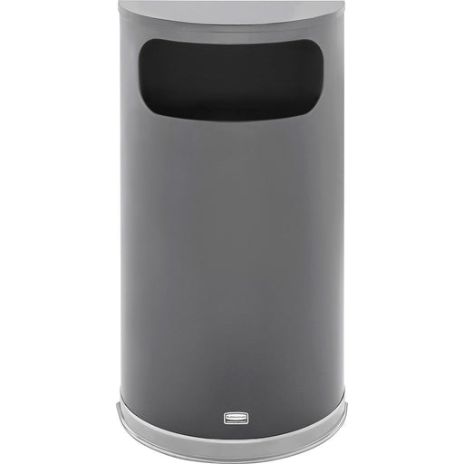 Rubbermaid Commercial 9-gallon Half Round Indoor Decorative Waste Container