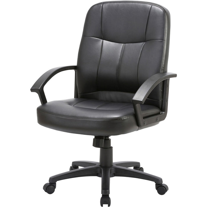 Lorell Chadwick Managerial Leather Mid-Back Chair