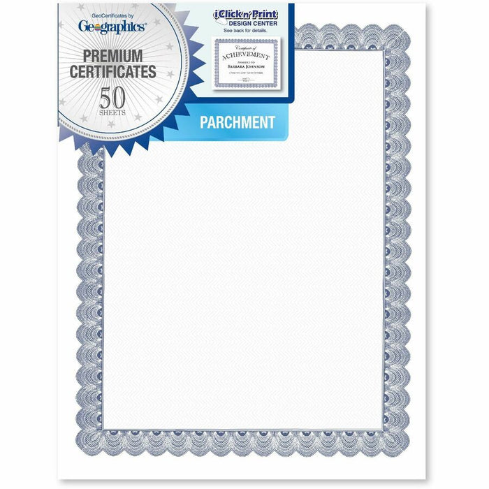 Geographics Conventional Blue Certificate