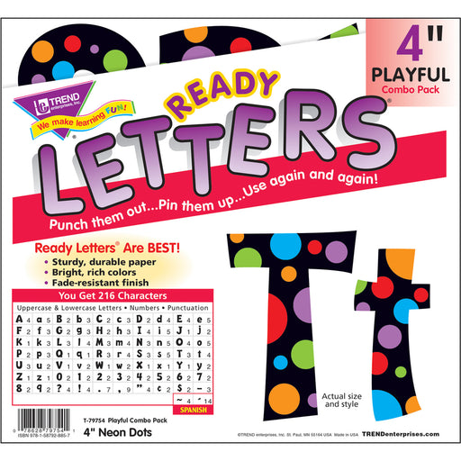Trend Ready Letter Neon Dots